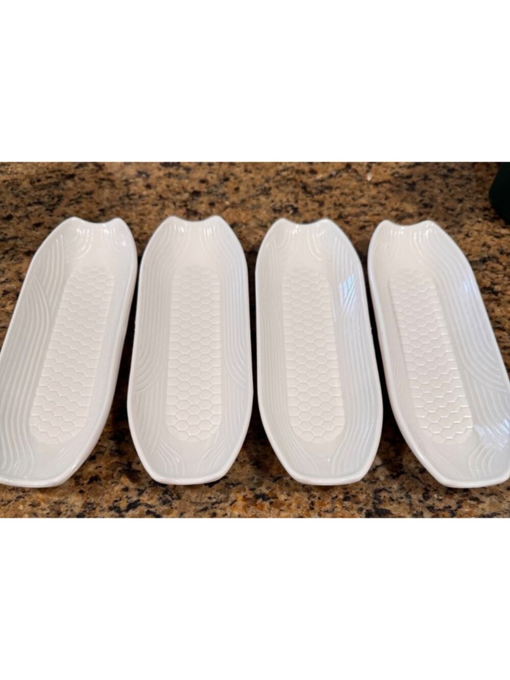Hoan Melamine Resin Corn on the Cob Serving Dishes ZYLISS Swiss Holders Vtg 80s - Picture 10 of 14